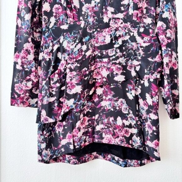 IRO Merca Pleated Floral-Print Silk-Georgette Mini Dress - Picture 9 of 11